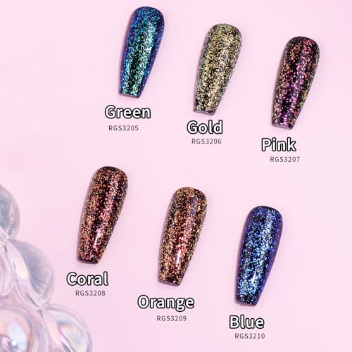 Set 9 esmaltes gel con brillo y top coat 7ML c/u miniatura 2