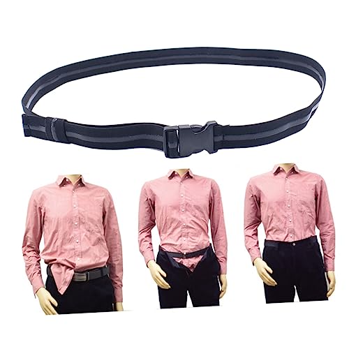 Adjustable Non- Shirt Stay Belt for Men Women -crease Shirt Lock Plastic Buckle for Formal Wear Professional Attire Sweat Abrasion Resistant