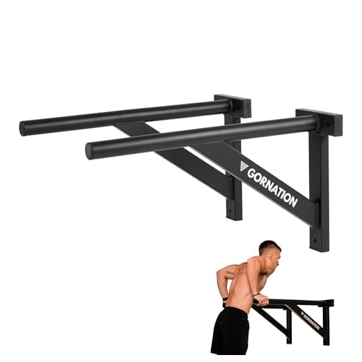 GORNATION Dip Bars für Wand, Dip Stange, Dips Barren, Wall Mounted Dip Station Home Gym Workout Bars, Dip Barren für Calisthenics & Fitness Trainingsgerät, Parallel Bars Ganzkörper-Krafttraining