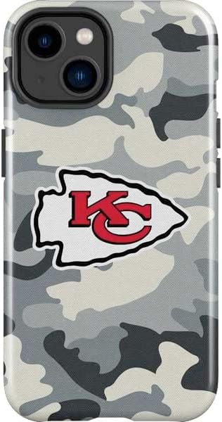 Skinit Impact Phone Case Compatible with iPhone 15 - Officially Licensed NFL Kansas City Chiefs Distressed Design