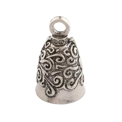 Image of Guardian Bell Good Luck Bell w /Keyring & Black Velvet Gift Bag | Motorcycle Bell | Lead-Free Pewter | Made in USA