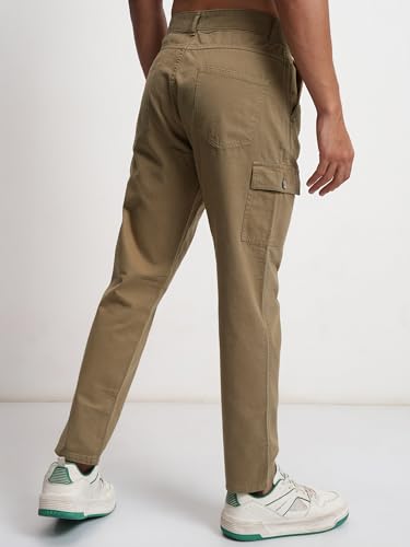 Image of Highlander Men's Tapered Fit | Cargo Trousers | Sleek & Functional | Utility Pockets | Trouser for Men | Men Trousers