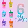 6pc Smoothie Lip Balm Set Fruit-Scented Lip Glosses in Adorable Smoothie-Shaped Containers