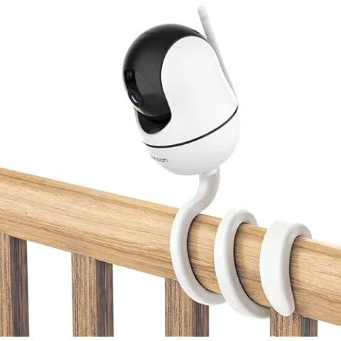 bonoch Baby Monitor Mount Baby Monitor BBM01/ BBM02/ BBM03 Crib Mount Camera Holder Wall Mount Flexible Mount Versatile Twist Mount Without Wall Damage, Baby Camera Stand for Crib Nursery Cover