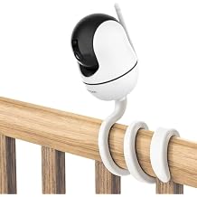 bonoch Baby Monitor Mount for BBM01/ BBM02/ BBM03/14 Crib Camera Holder Wall Mount Flexible Twist Versatile Without Wall Damage, Baby Camera Stand for Crib Nursery
