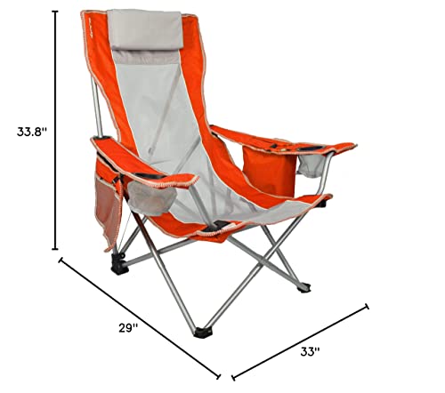 Kijaro Sling Beach Coast Chair, Fiji Sunset Orange #TOP2