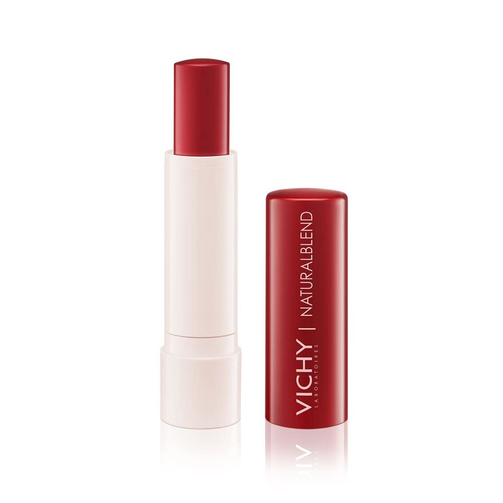 Vichy NaturalBlend, Balsamo Labbra Idratante Colorato in Stick, Labbra Idratate, Protette e Profumate, Con Burro di Cocco e Cera d'Api, Tonalità Red, 4,5 g