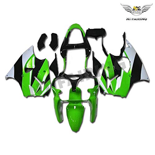 New Green White Fairing Fit for Kawasaki Ninja 2000 2001 2002 ZX6R 636 ZX-6R Injection Mold ABS Plastics Aftermarket Bodywork Bodyframe 01 02 03 A016