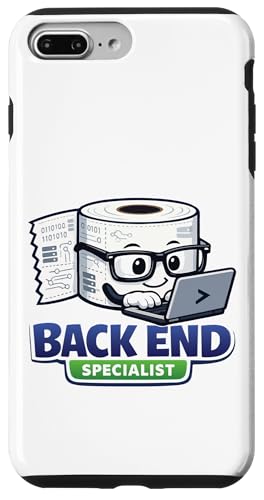 Back End Specialist Programmer Funny Toilet Paper Developer �X�}�z�P�[�X iPhone 7 Plus/8 Plus �p