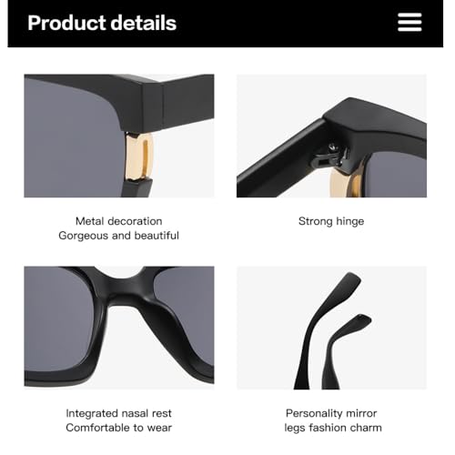 Sunglasses for Women Square Oversized Trendy Driving Womens Sunglasses Travel Mens Sun Glasses4