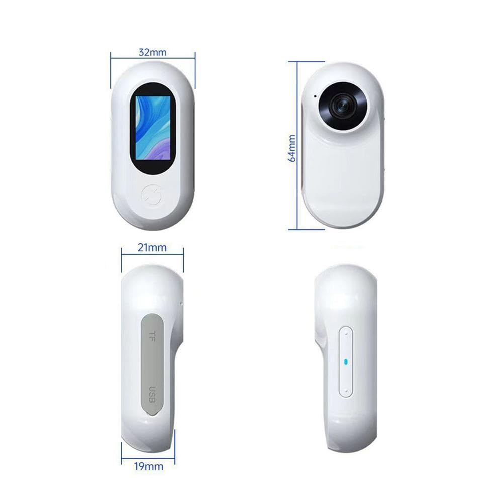Cat Cam Pro 2.0 Caméra Portable HD 1080p Étanche pour Animaux de Compagnie avec Enregistrement Vidéo et Suivi pour Chats, Mini Caméra Sport sans Fil (Noir, 64 Go)