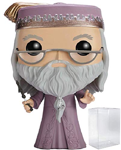 HARRY POTTER - Albus Dumbledore with Wand #15 Funko Pop! Vinyl Figure (Includes Compatible Pop Box Protector Case)