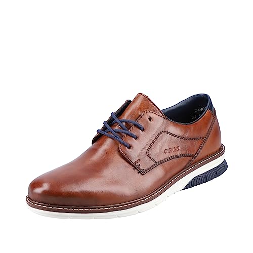 Zapatos oxford plano hombre Rieker 14402 con suela flexible y cómoda