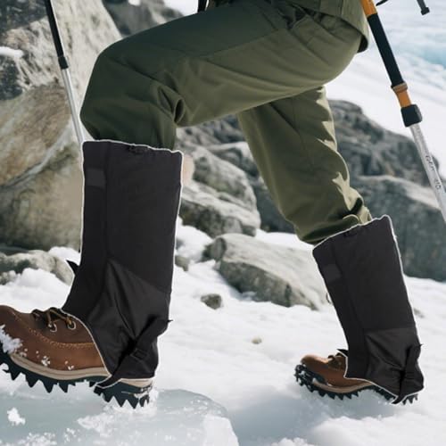 Polainas de pierna impermeables y a prueba de serpientes para montaña y nieve 7