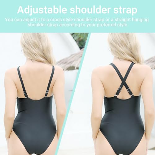 One Piece Swimsuit Womens Tummy Control Swimsuit Sexy Crisscross Back Bathing Suit ﻿ ﻿2