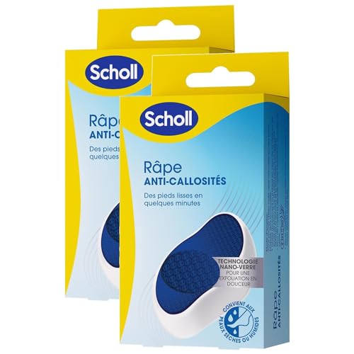 SCHOLL Râpe Anti-callosités Nano Verre - Exfoliation Douce - Lavable