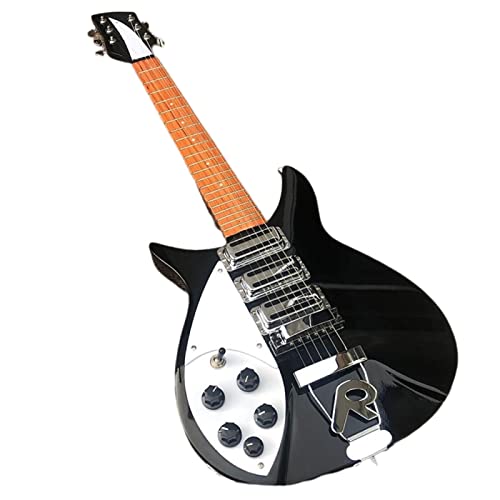 AURH skjos Guitare Électrique À Gauche Peinture Noire Peinture Courte Taille Guitare d’acier Acoustique À Guitare… - Les Beatles, Paul McCartney, John Lennon, RIngo Starr, George Harrison AURH skjos Guitare Électrique À Gauche Peinture Noire Peinture Courte Taille Guitare d'acier Acoustique À Guitare…