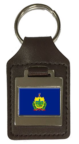 Porte-clés en cuir gravé du Vermont : l'élégance artisanale pour vos clés
