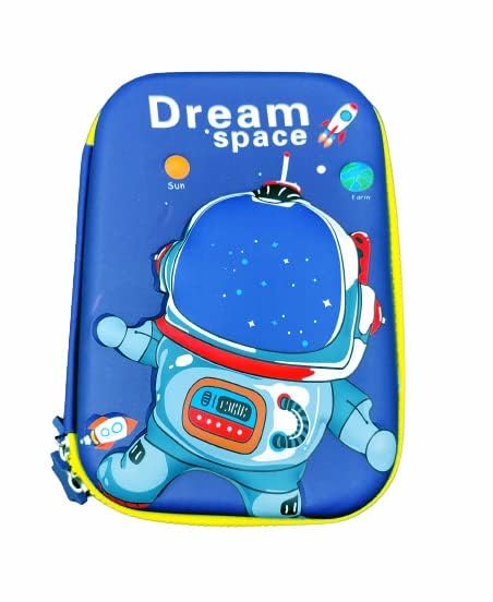 Toyland Premium Pen Pencil Box Pouch for Girls Boys | Big Stationery Organizer Pouch | 3D Stylish Design Zipper Closer Pouch for Children_5 to 13 Years | Theme-Dream Space
