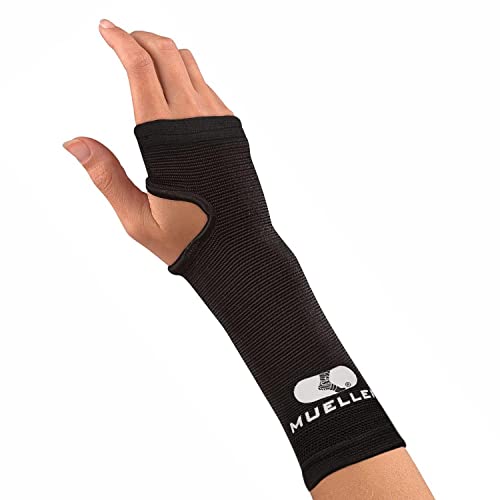 Mueller Elastic Wrist Support, Black, Lg