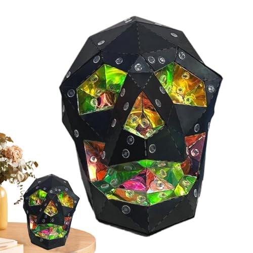 Lumières LED décorations d'halloween et crâne lumineux de vacances