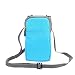 Cell Phone Belt Clip Holder Men, Cell Phone Crossbody Purse Small, 7.2" Outdoor Travel Nylon Zipper Cellphone Shoulder Messenger Bag Smartphone Waist Pack Pouch Pocket with Belt Loop Carabiner Hook