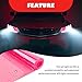 12×47 Inch Car Headlight Tint Film,Self-Adhesive Tail Light Tint Film Kit with Squeegee & Cutter,Universal Taillight Tints Films Automotive Exterior Accessories for Car Fog (Pink)