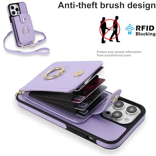 Coque iPhone 15 Pro Max MagSafe et blocage RFID avec béquille anneau
