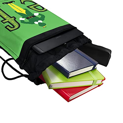 LOGOVISION Elf Movie Logo Drawstring Backpack Sports Bag Sackpack 17" x 13", Perfect for Gym, Yoga or Practice4