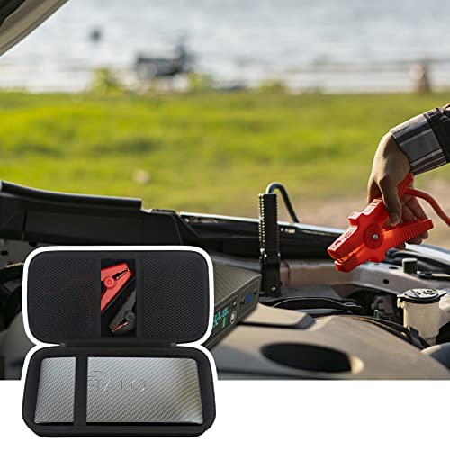 Elonbo Carrying Case For Halo Bolt Air 58830 Mwh/Halo Bolt Air+ Portable Emergency Power Kit, Car Charger Power Bank Holder, Extra Mesh Pocket Fits Car Battery Jump Starter, Jumper Cables, Black #TOP6