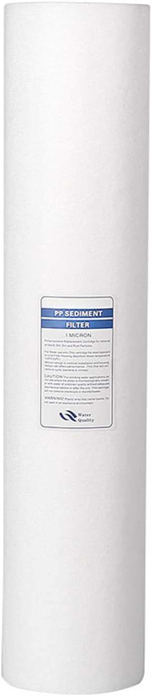 1 Micron 20" x 4.5" Whole House Sediment Home Water Filter Replacement Cartridge,Whole House Sediment Filtration, Universal Replacement for Most 20 inch Filter Housing