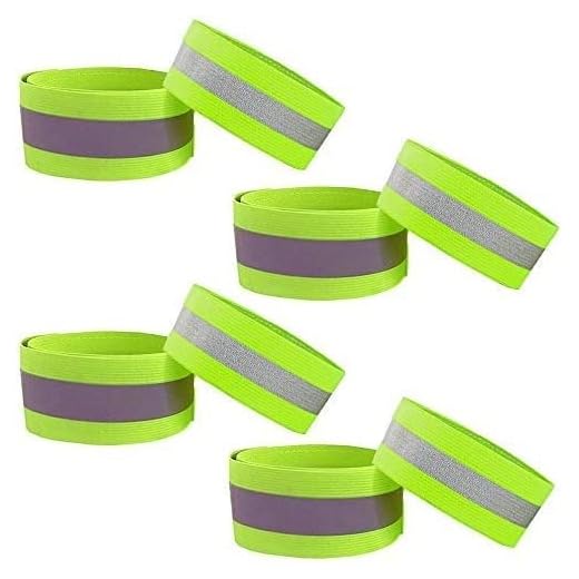 8 Pack Reflective Bands, High Visibility Reflective Running Gear for Arm/Wrist/Ankle/Leg, Runners Reflector Tape for Men Women, Night Running Gear for Walking, Running, Cycling