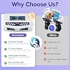 Veicomtech Dual Ionic Foot Bath Detox Machine, 2 in 1 Foot Detox Machine, Detox Foot Bath with LCD Display, Ionic Foot Spa for Two with Heating Belt and Wristband