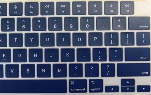 Image of Laptop Keyboard Keycaps Keys Replacement for MacBook Pro /Air Retina 13.6 /14 /15 /16 inch M2 /M3 Pro Model A2681 A3113 A2941 A3114 A2779 A2780 A2918 A2992 A2991 2022-2024 Year (Midnight Blue)