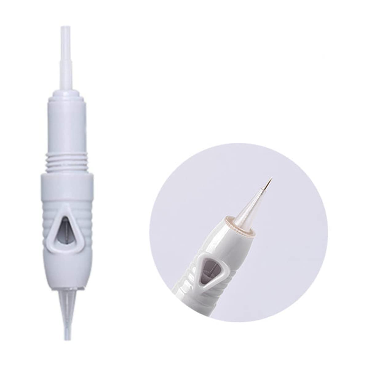 SELWAY Screw Micro-blading Needle Cartridges 1P, 3P, 5P & 7P Semi-Permanent Makeup I Permanent Makeup I Eyebrows I Lips and Body Tattoo Needle Cartridges (Pack of 10, 5P Needle Cartridges) White-picture-33