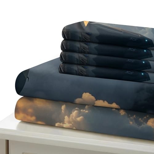 Housse de couette avion combat impression 3D haute définition en microfibre supérieure - 6