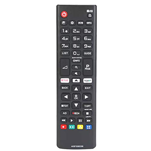 Mando a distancia universal para LG Smart LED LCD HDTV TV, repuesto LG Smart TV con botones Netflix Amazon para LG TV 28MT49S 32LJ610V 43UJ630V 43UJ634V 43UJ635V 43UJ635V