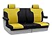Coverking Custom Fit Front 50/50 Split Bench Seat Cover for Select Mercury Grand Marquis Models - Neoprene (Yellow with Black Sides)