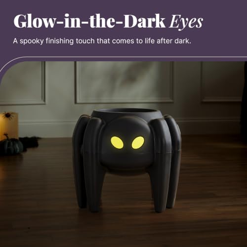 Step2 Spooky Spider Planter, Indoor/Outdoor Fall Decor, Black - image 6
