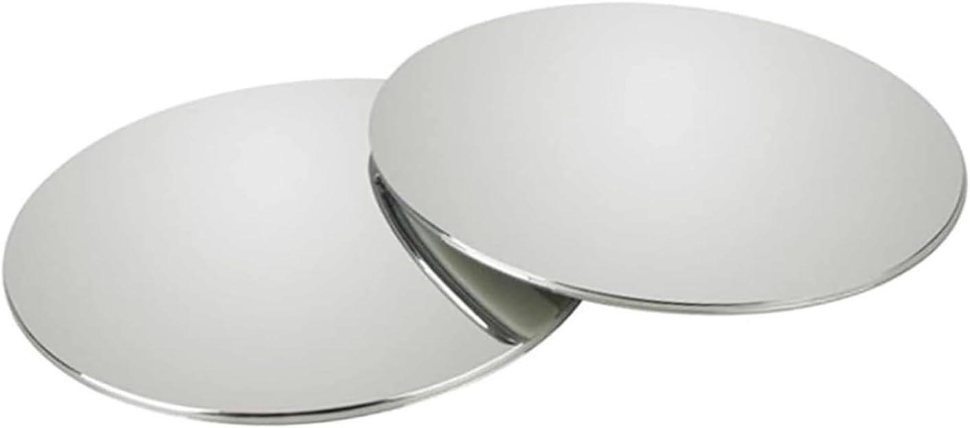 2 Pack Blind Spot Mirror， 2" Round Frameless HD Convex Blind Spot Mirrors, 360° Adjustable Wide Angle Rearview Mirrors with Swivel Rod, Universal Fit for Cars, SUVs, Trucks