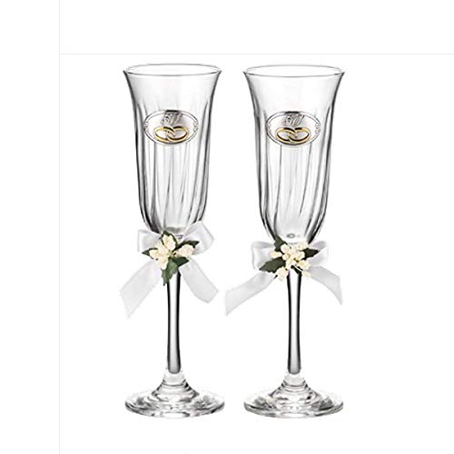 VALENTI & CO. Coppia Flutes con placca 50°