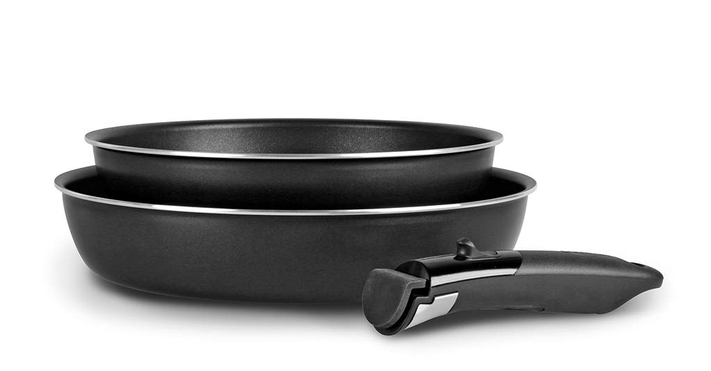 Set de Poêles Amovibles en Aluminium Anti-Adhérent - 2 Pièces