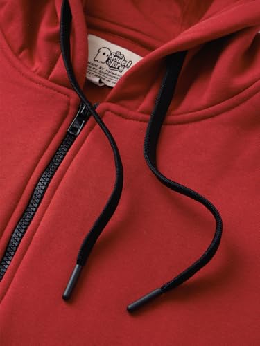 Sweat rouge en mélange de coton grande taille confortable