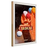 Tauchen Sie ein in die lebendige Welt von Köln mit diesem charmanten Holzschild. Die bunten Pompons und das kräftige Orange erinnern an die fröhliche Atmosphäre des Kölner Karnevals. Ein Hauch von Nostalgie und ein perfektes Souvenir für Liebhaber der Rheinmetropole. Dieses Schild bringt die Essenz von Köln in Ihr Zuhause und ist ein Muss für jeden, der die Stadt und ihre Kultur schätzt.