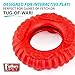 Jeffers Pet Natural Rubber Dog Chew Toy – Red Virgo, Large - Vanilla Scent, Durable, Non-Toxic, Dishwasher Safe, Interactive Fetch & Tug Toy - Perfect for Training Medium Chewers