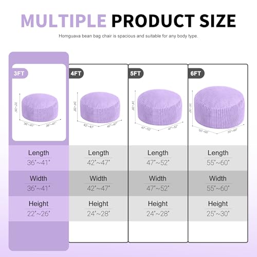 Homguava 3FT Bean Bag Chair