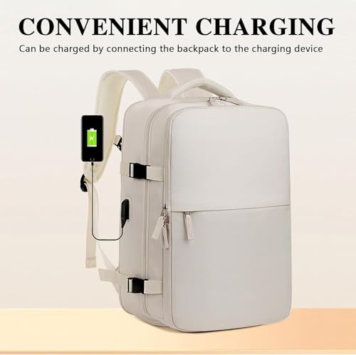 Birdesc Backpack, Levettevac Backpack, Large Capacity 25L, Waterproof Expandable With Shoe Compartment (gray)4