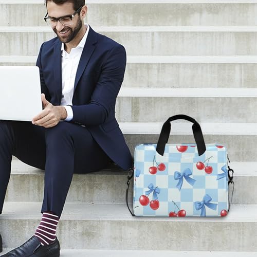 Funda maletín azul con estampado para laptop 13-15.6 pulg miniatura 3