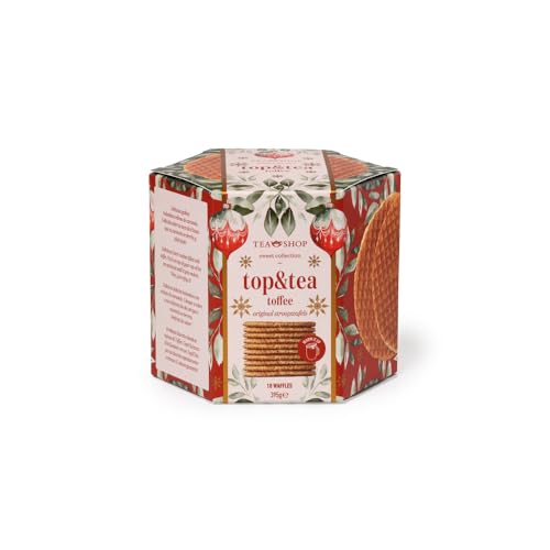 TEA SHOP - Top&Tea Toffee - Receta Tradicional Holandesa de Mantequilla y Caramelo - Para acompañar té, infusiones o café