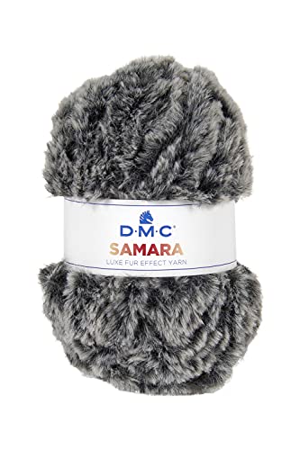 DMC - Fil tricot Samara, fil chaud, doux et effet fourrure - 100 g, 65 m, 14 coloris disponibles